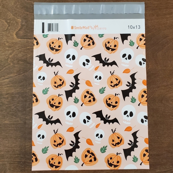 10 pack 10x13" Halloween Poly Mailers Ghosts Bats Pumpkins High Quality - Picture 2 of 3